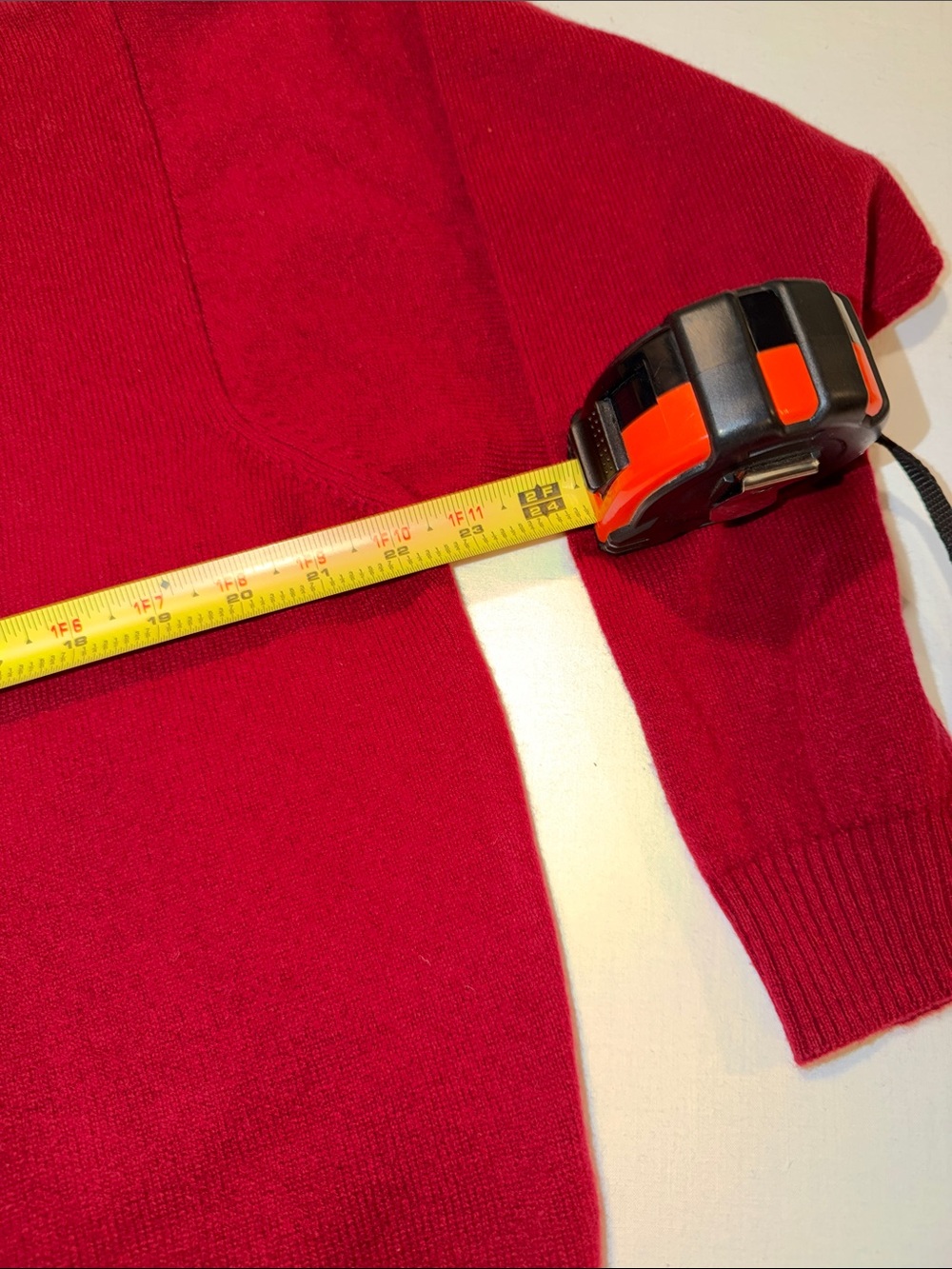 Pendleton Red Wool Button-Front Cardigan with Gold Buttons - Picture 5 of 6